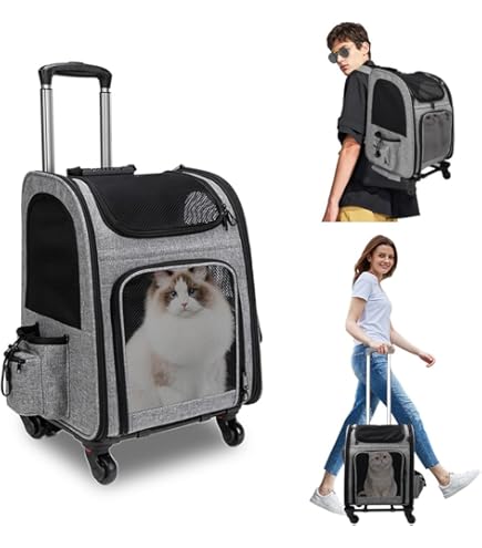 Haustier Rucksack Transporttasche - Falttasche Für Katzen & Hunde Bis 5kg