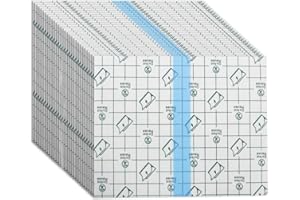 DAZISEN Bandages Adhésif Transparent Extensible - 50 Pièces Pansement Tatouage Pansement Etanche Imperméables pour Sport, Douches, Protéger Tatouage 10 x 12 cm