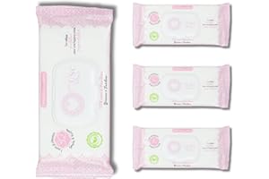 MUSC INTIME La Marque Officielle - Lot de 3+1 offert - Lingettes Intimes - Musc Blanc - L'Irrésistible - Nettoie & Parfume En Douceur Les Parties Intimes - 98% Ingrédients Naturels- 4 x 30 unités