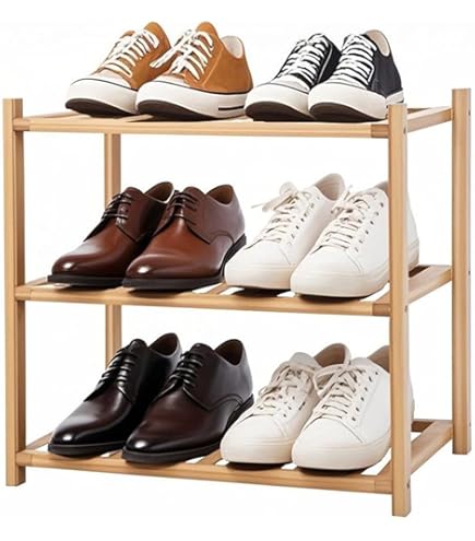 Akloya Étagère à Chaussures Multifonction à 3 Niveaux En