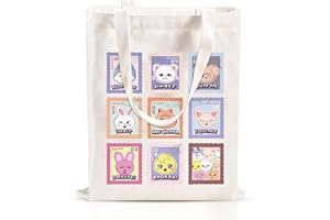 Elie&Eason Stray Kids Merch, Stray Kids Bag, Kpo SKZOO Merchandise Canvas Shoulder Bag, Skz Fans Reusable K-Pop Boy Group Gift Stay Fandom Tote Bag