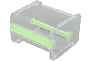 TISSTING Dispensador de Cinta Washi Transparente Visible Escritorio Multi Washi Cortador de Cinta Adhesiva para Bricolaje Craft Tape Clear Roll Tape Holder Organizador para Oficina, Escuela, Hogar(Green)