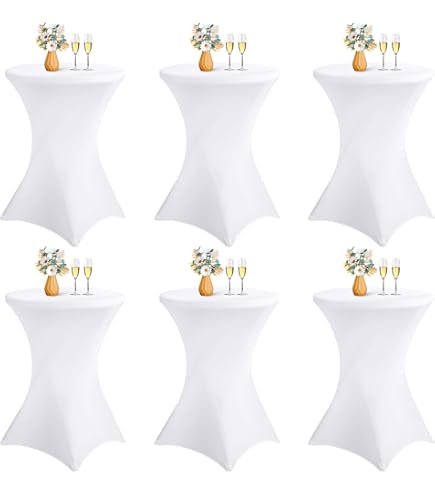 Granbest Lot De 2 Nappes Ajustées En élasthanne, 15,2 M, Rectangulaires, Avec Haute élasticité, Pour Fête, Banquet, événement De Mariage, Exposition, Extérieur, Blanc