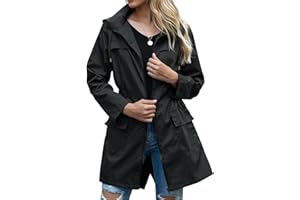 HZPHQY Women Lightweight Waterproof Rain Jackets Active Outdoor Hooded Windbreaker Raincoat