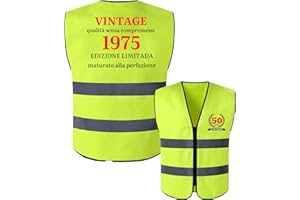 JENICH Gilet Compleanno 50 Gilet 50 Anni Decorazioni Compleanno 50 Anni Regalo Compleanno 50 Anni Gadget 50 Anni Uomo Donna Happy Birthday