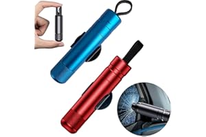 GEHANICO Hammerdex Glass Breaker Hammerdex Safety Hammer Hammerdex Window Breaker Hammerdex Car Safety Tool Safehammer Glass Breaker Firefighter-Approved Emergency Escape Tool (Red+Blue)