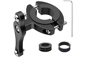 HONZUEN Bicyclette VTT Support Adaptateur pour Porte Bouteille en Alliage d'Aluminium, Facile à Installer Vélo Fixation pour Porte Bidon Verrouillé Double Face sur Guidon Tige De Selle
