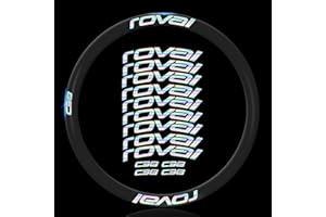 BUSEB Stickers de la Roue à vélo R-O-V-A-L C38 Stickers de vélo de vélo de Frein à Disque pour 38mm Décalque de Profondeur à vélo Vélo Stickers de la Roue à vélo pour Deux Roues Autocollants