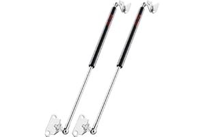 PAMAGOO Vérins à gaz de 50,8 cm, 45,4 kg/445 N par support de levage avec supports de type L pour boîte à outils robuste, coffres de rangement, coffres de rangement, armoires TV, housses de lit de