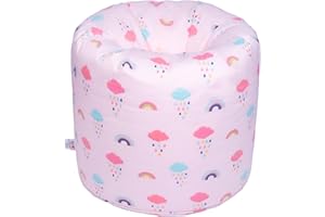 Ready Steady Bed, Poltrona a sacco per bambini, comoda, morbida, sicura, dal design ergonomico, adatta per la stanza dei giochi (arcobaleno)