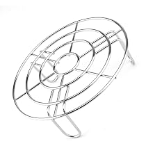 URPIZY Grillrost Aus Edelstahl, 27 Cm Rund – Perfekt Für Camping, Picknick & Gartenpartys