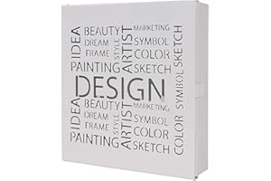 HAKU FURNITURE HAKU Möbel pudełko na klucze, metalowe, białe, szer. 22 x gł. 5 x wys. 24 cm