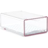 Tatay Fridge Organizer Fresh Box Large 2.8 L 27x16x9 cm Modular Design | Fridge Organizer | De-Icer Grid | Stackable Design |