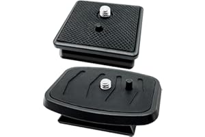 CKANDAY 2 adattatori da 41 mm e 43 mm per treppiede a sgancio rapido, 2 misure QR Release Camera Treppiede testa a sfera ricambio compatibile con Ambico Sunpak Kalimar Zomei treppiede Mount