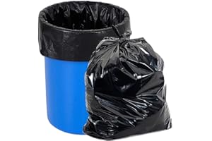 O2frepak Odporne na rozerwanie worki na śmieci, 125 l, Heavy Duty, bezsmakowe, czarne worki na śmieci 60 x 80 cm (30 sztuk)