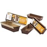 Decora, 0320180 Plumcake Molds, Very Practical for Baking, Presenting and Gifting Plumcakes, Resistant up to 200&deg;C, Pack of 5