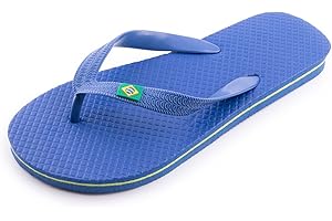 R-ISLAND Chanclas mujer,sandalias,adulto,logo Brasil, comodo, para la piscina,playa,casa,ducha.. etc