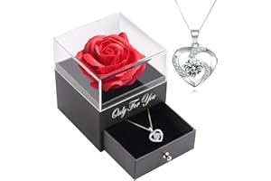 ‎LOZACHE Weihnachten Geschenke ideen für frauen, Ewige Rosen Geschenk für Freundin, Blumen Kleines Geschenke für Frauen für Weihnachten, Valentinstag, Muttertag, Geburtstagsgeschenk für Mama, Schwester, Sie