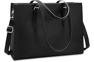 NUBILY Bolso Mujer Bolsos Bandolera para Ordenador Portátil 15.6 Pulgadas Impermeable Bolsos de Mujer Cuero PU Universidad Shopper Bolsa Tote