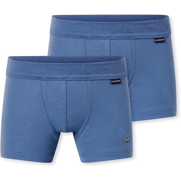Schiesser Caleçon Boxeur Garçon - Lot De 2, Qualité Premium