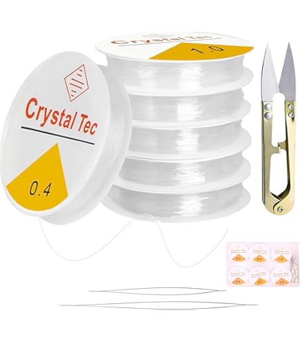 Filo Elastico Per Braccialetti Trasparente - Set 4 Spessori Per DIY E Perline - Foto 3