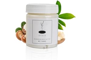 FUTUHADA Manteca de karité sin refinar y prensada en frío 114 g, cosmética natural, manteca corporal vegana y sin perfume para todo tipo de piel, hidratante, rica en vitaminas y ácidos grasos esenciales