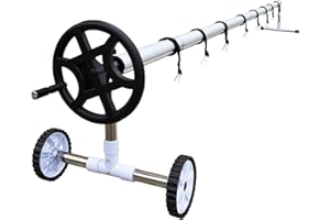 Linxor - Enrouleur de bâche à Bulles pour Piscine Extensible de 1 m à 6 m + Système d'attache