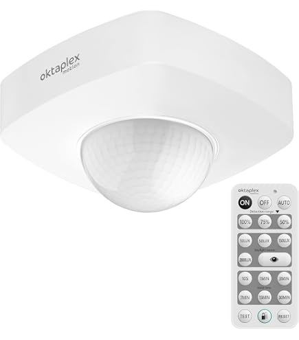 Motion and presence detector 180º wall mounting silver - Motion and Presence Det