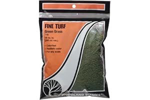 Woodland Scenics T45 Fine Turf, Gras Streumittel zur Landschaftsgestaltung, grün
