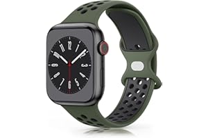 Wanme Pasek do zegarka Apple Watch 49 mm, 45 mm, 44 mm, 42 mm, 41 mm, 40 mm, 38 mm, miękki silikonowy pasek zamienny do iWatch / Apple Watch Series 9 8 7 6 5 4 3 2 1 SE Ultra