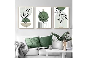 JNAOZI Lot de 3 images esthétiques de plante, décoration bohème, art abstrait, style bohème, sans cadre, 30 x 40 cm