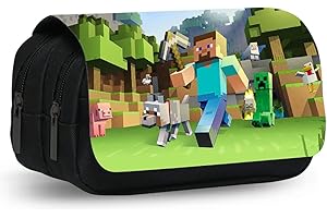 YCVBCY Portatodo Doble Niño Estuche Infantil Lapicera Grande Estuche de Lápices para Niños Papelería para Niños Ideal para Niños en Edad Escolar