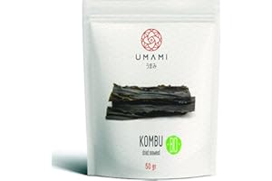 Umami Algue Kombu séchée, d'Irlande, excellente qualité 50g