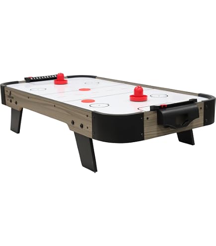 MUWO Mesa De Hockey Aire – 122x61x79 Cm, Hockey Aéreo Con 2 Discos Y 2 Pushes, Bandas MUWO Mesa De Hockey Aire – 122x61x79 Cm, Hockey Aéreo Con 2 Discos Y 2 Pushes, Bandas