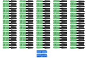 Walfront 100pcs SC/Connettore, Embedded Connettore in Fibra Ottica Adattatore Dritto Connettore in Fibra Ottica
