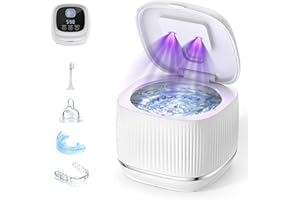Heebuke Dental Pod, 45 Khz, 200 Ml, 4 Modes De Nettoyage, Appareil De Nettoyage À Ultrasons Avec Minuterie Pour Prothèses Dentaires, Appareils, Bijoux, L'effet Nettoyant Est Encore Plus Efficace.