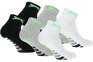 Slazenger 6 paires de chaussettes femme Quarter, hauteur au dessus de la cheville, semelle intérieure éponge, excellente qualité de coton peigné