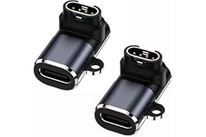 AQSQWQ 2 Pack USB C to Gar-min Watch Charger Adapter,Charger Charging Cable for Gar-min Fenix 7 7S 7X 6s 6 6X,instinct Tactical,Venu Sq,Forerunner 45 45S 245 55 935,Approach S40,Vivoactive 4 4S 3 3music