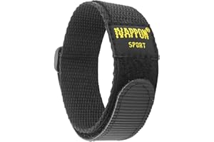 IVAPPON Hook Loop Sport Watch Strap 18mm 20mm 22mm Nylon Straps Black Blue Red Olive Orange Fastening Watchband