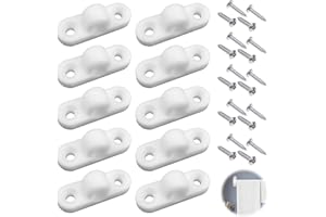 MXYVRIX Juego de 10 Ojales para Toldos de Caravana y Autocaravana, Instalación Vertical o Horizontal, Incluye 20 Tornillos, Accesorio de Camping Duradero y Versátil