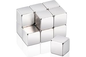 MAGXCENE 12 Stück Magnete Stark 10x10x10mm Mini Magnete Kleine Neodym Magnete Extra Stark, Kleine Magnete Rechteckig Starker Magnet für Kühlschrank Magnettafel Whiteboard Magneten