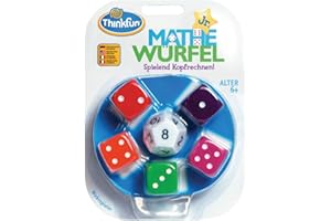 ThinkFun - 76316 - Mathe Würfel Junior - Grundrechenarten spielerisch Vertiefen, Lernen ohne es zu merken. EIN Würfelspiel für Kinder ab 6 Jahren