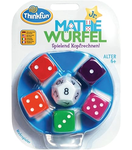 ThinkFun 76317 Cubo Math | Gioco Di Calcolo Veloce Con Dadi 12 Facce | 8+ Anni
