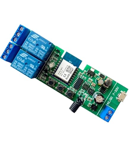 Relais WiFi Intelligent MHCOZY 1 Canal - Compatible Alexa Google Home - Smart Life Tuya 5V/85-250V - Contrôle à Distance