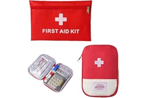GHPKOTW 2 mini trousse de secours, trousse secours vide, trousse medicaments voyage, Sac de Stockage de Portable, Trousse de Secours Portable pour Voyages Bureau à Domicile Voiture Randonnée