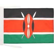 Bandiera Kenya 60x90 Cm &ndash; Digni &ndash; 100% Poliestere &ndash; Nuova Con Etichette