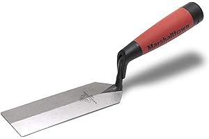 Truelle à bord de Marshalltown avec poignée Durasoft, en acier au carbone, truelle étroite pour les endroits étroits, dimensions : 152x51 mm