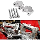 Motorrad schwarz Lenkererhöhungen Klemmhalterung Lenker Riser für G310GS G 310 GS G 310GS 2017 - jetzt G310R G 310 R G310 R 2