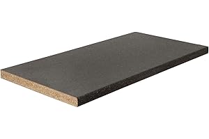 WORKTOP EXPRESS Black Quartz Stone Effect Laminate Kitchen Worktops (3M x 600 x 38mm)