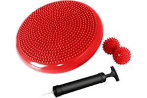 Nvzi Coussin oscillant, disque d'équilibre, siège animé, coussinets d'équilibre pour physiothérapie, disque de stabilité, disque dynamique, planche d'équilibre pour chiens, bureau, enfants sensoriels,